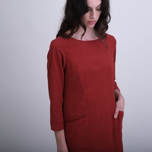 Thea Red Cord Shift Dress from BIBICO