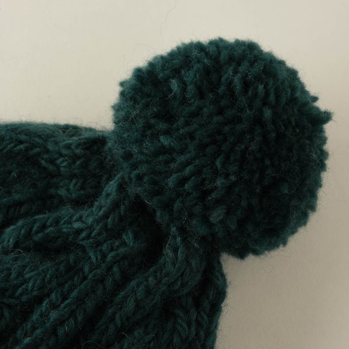 Inga Knitted Wool Bobble Hat from BIBICO