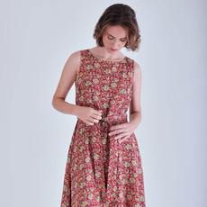 Adelia Paisley Print Cotton Dress via BIBICO