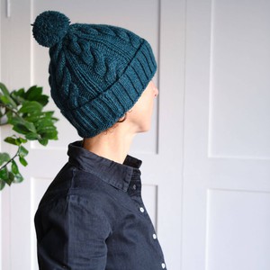 Inga Knitted Wool Bobble Hat from BIBICO