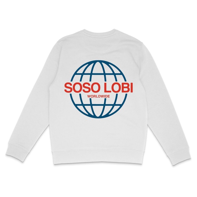 Lobi Worldwide Globe Trui Wit from BLL THE LABEL