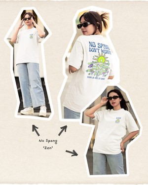 T-shirt No Spang – Zen Wit from BLL THE LABEL