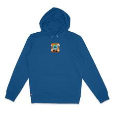 Lobi Worldwide Peace Hoodie Majorelle Blue via BLL THE LABEL