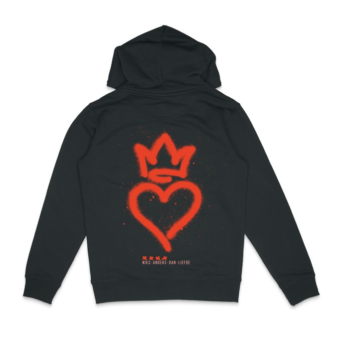 Niks Anders Dan Liefde Graffiti Hoodie Black from BLL THE LABEL