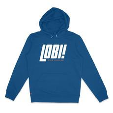 Lobi Worldwide Italic Hoodie Majorelle blue via BLL THE LABEL