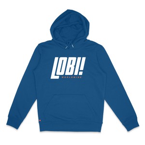 Lobi Worldwide Italic Hoodie Majorelle blue from BLL THE LABEL