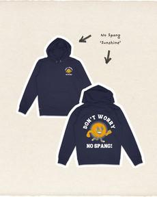 No Spang Sunshine Hoodie Navy via BLL THE LABEL