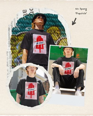 T-shirt No Spang! Dropzwart from BLL THE LABEL