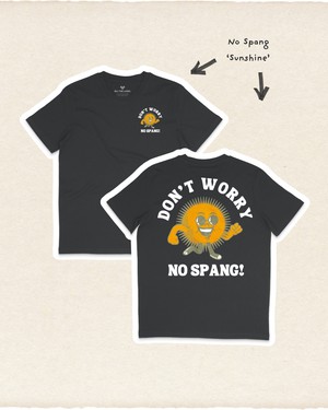 No Spang Sunshine T-shirt Black from BLL THE LABEL