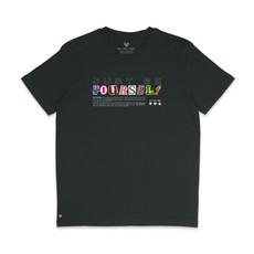 T-shirt  Be Yourself Zwart via BLL THE LABEL