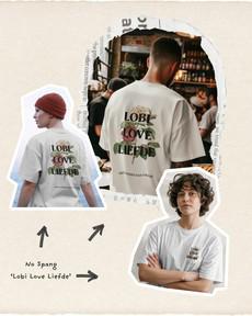 Lobi Love Liefde T-shirt Wit via BLL THE LABEL