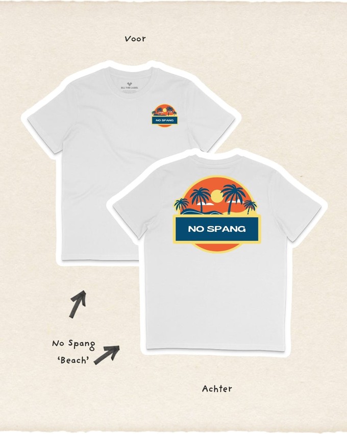 T-shirt No Spang – Beach Wit from BLL THE LABEL