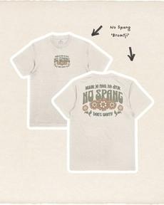 T-shirt No Spang – Bromtji Natural Raw via BLL THE LABEL