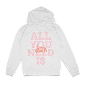 All You Need Front Hoodie White from BLL THE LABEL
