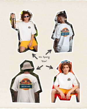 T-shirt No Spang – Beach Wit from BLL THE LABEL