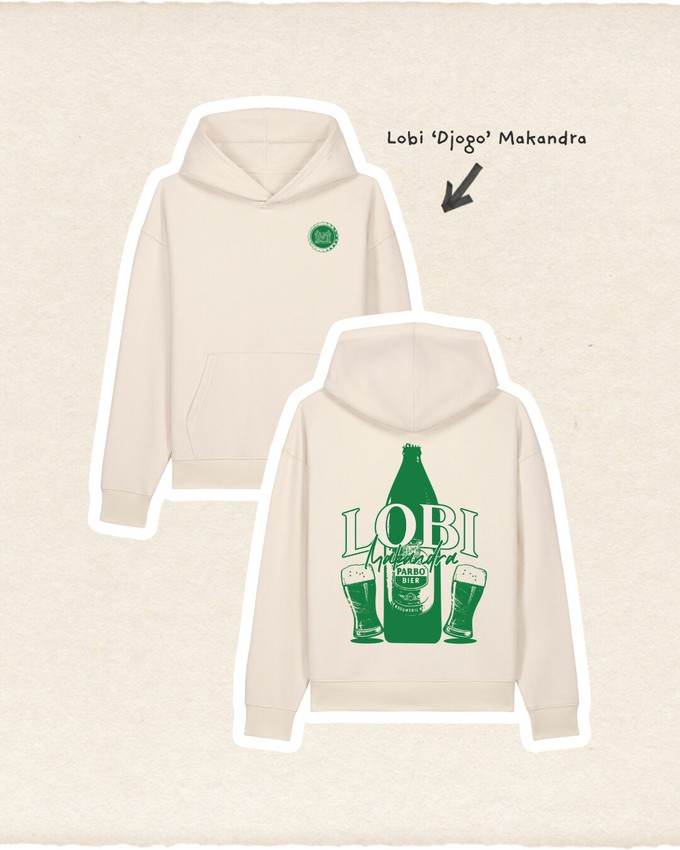Lobi ‘Djogo’ Makandra Hoodie Natural Raw from BLL THE LABEL