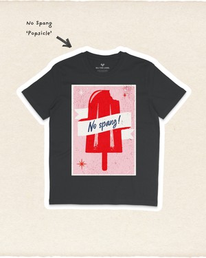T-shirt No Spang! Dropzwart from BLL THE LABEL