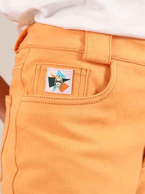 Rogue Crop Leg Jeans, Organic Cotton, in Peach Orange from blondegonerogue