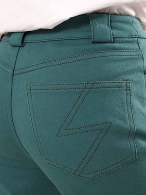 Rogue Crop Leg Jeans, Organic Cotton, in Green from blondegonerogue