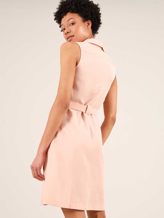 Happy-Go-Lucky Utility Dress, Lyocel, in Pink from blondegonerogue