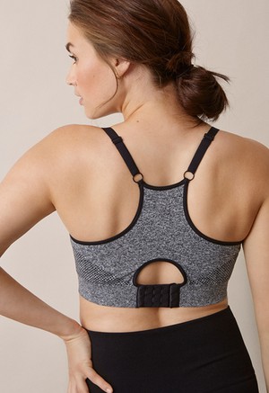Seamless nursing sports bra from Boob Design