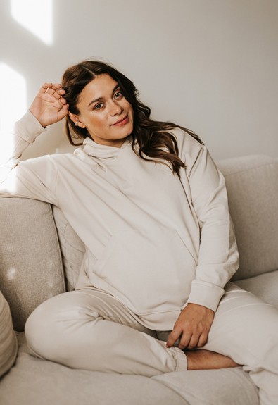 Maternity hoodie with nursing access from Boob Design