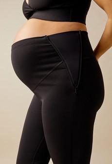 Tech-fleece maternity leggings via Boob Design