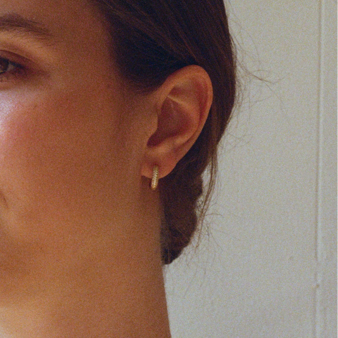 THE AURORA HOOP M - 18k gold vermeil from Bound Studios