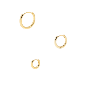 ALL THE BASE HOOPS - 18k gold vermeil from Bound Studios