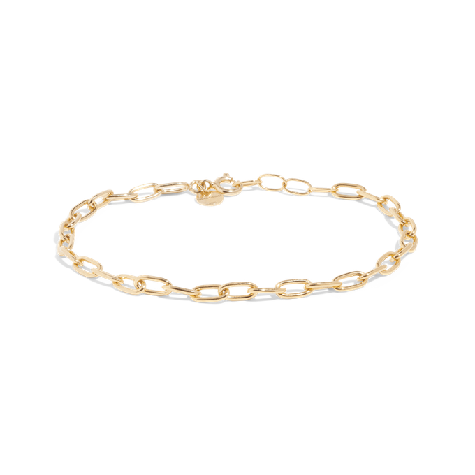 THE CHARLIE ANKLET - Solid 14k yellow gold from Bound Studios