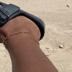 THE CHARLIE ANKLET - Solid 14k yellow gold from Bound Studios