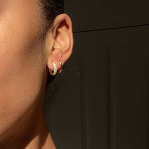 THE TREASURE HOOP SET MEDIUM - 18k gold vermeil from Bound Studios