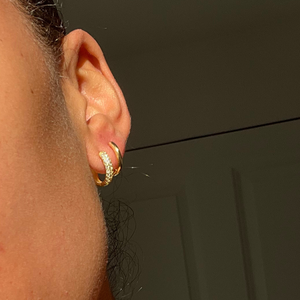 THE TREASURE HOOP SET MEDIUM - 18k gold vermeil from Bound Studios