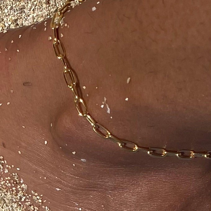 THE CHARLIE ANKLET - Solid 14k yellow gold from Bound Studios