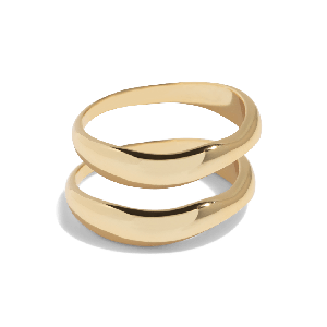THE DOUBLE TROUBLE SET - Solid 14k yellow gold from Bound Studios
