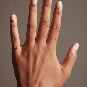 THE EMMA RING BLUE - solid gold from Bound Studios