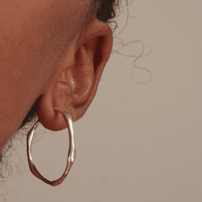 THE COCO HOOP - sterling silver from Bound Studios