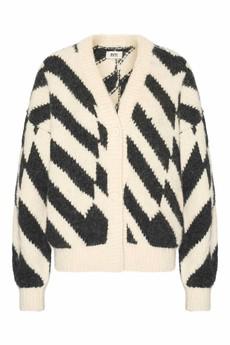 Martina vest - creme zwart via Brand Mission