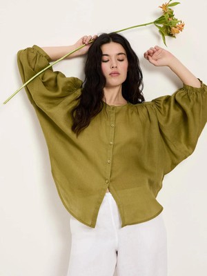 Blouse met plooitjes - cypres from Brand Mission