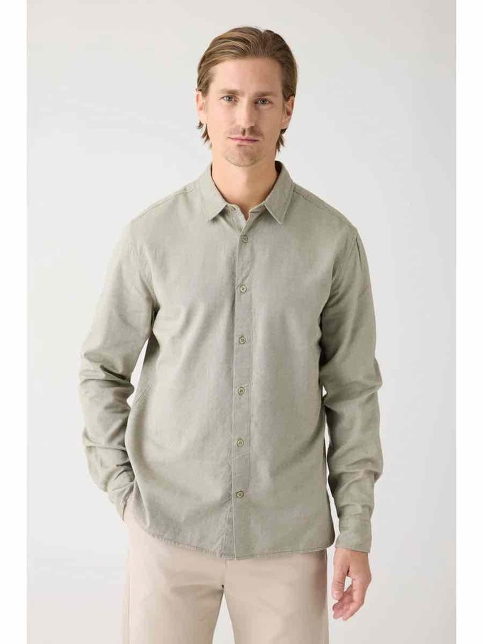 Light twill shirt- burned olive from Brand Mission