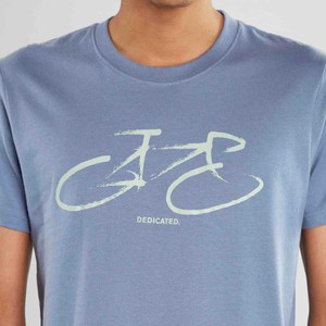 T-shirt stockholm bike - steel blue from Brand Mission