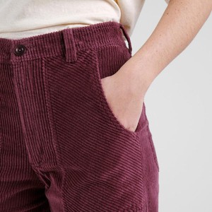 Vara workers corduroy broek - fig red from Brand Mission