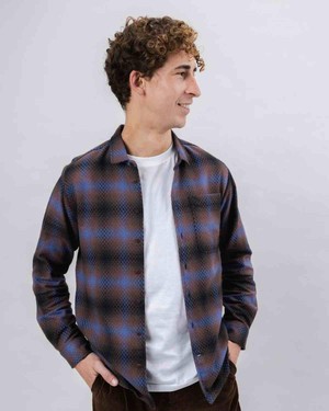 Pixel check overshirt from Brand Mission