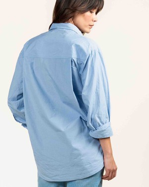 Ava blouse - blue stripe from Brand Mission