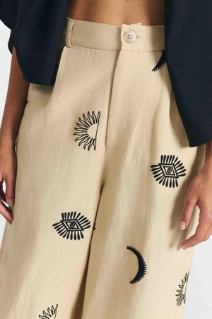 Randa pants embroidery - beige from Brand Mission