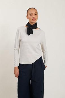 Liva boothals t-shirt - whisper white/sky captain via Brand Mission