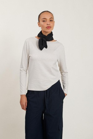 Liva boothals t-shirt - whisper white/sky captain from Brand Mission