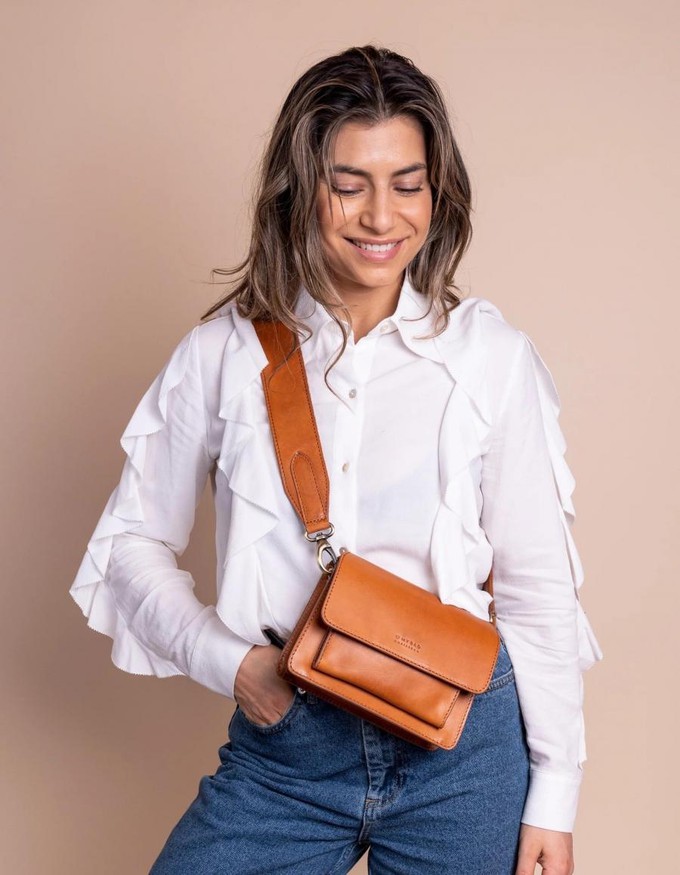Harper mini tas - cognac from Brand Mission