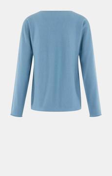 Judith pullover - Misty blue solid via Brand Mission