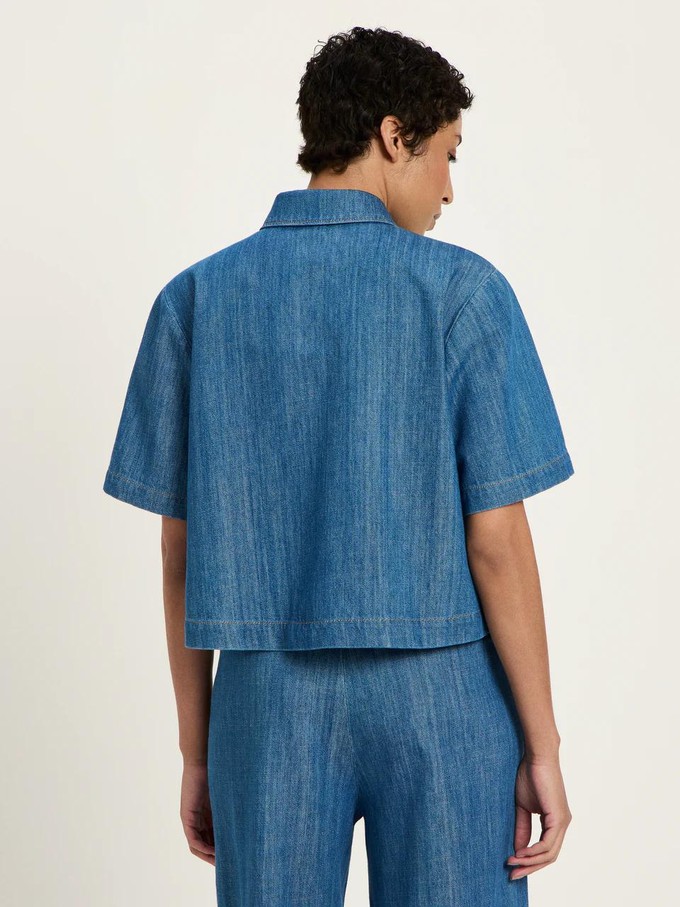 Jeans blouse - mid blue denim from Brand Mission